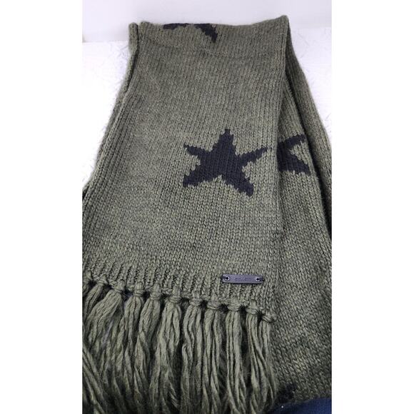 Coach Accessories - COACH Star Intarsia Scarf Military Black NWT